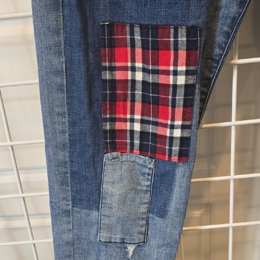 William Rast Multi Patchwork Ankle Jeans Size 31 - Picture 5 of 14